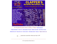Tablet Screenshot of clappers-inc.com